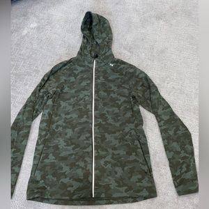 Lululemon camo zip-up jacket with hood